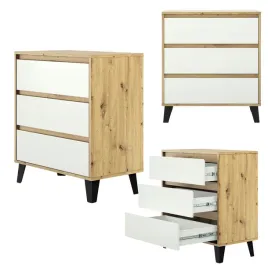 komoda-z-szufladami-bez-uchwytow-nowoczesna-mala-dab-artisan-bialy-borg-3s