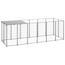 vidaxl-kojec-dla-psa-srebrny-330x110x110-cm-stalowy