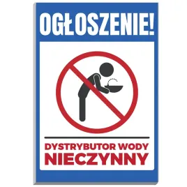 tabliczka-informacyjna-22x15-nadruk-ogloszenie-dystrybutor-wody-nieczynny