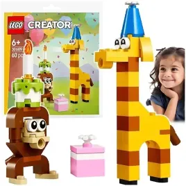 lego-creator-urodzinowe-zwierzaki-malpka-zyrafa-urodziny-tort-60-el-30689