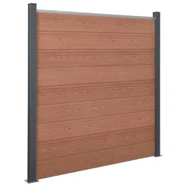 vidaxl-zestaw-paneli-ogrodzeniowych-brazowy-180x186-cm-wpc