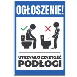 tabliczka-informacyjna-22x15-nadruk-ogloszenie-utrzymuj-czystosc-podlogi
