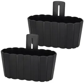 doniczka-scienna-wiszaca-na-sciane-z-uchwytem-antracyt-28-cm-zestaw-2-szt