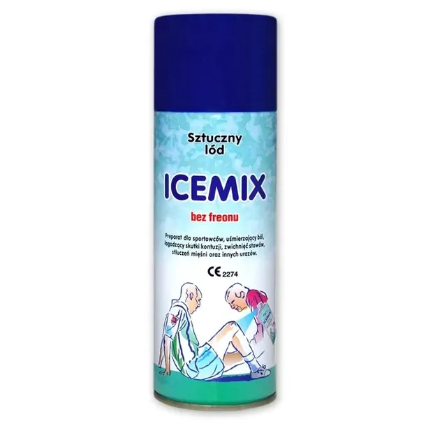 ICEMIX SZTUCZNY LÓD SPRAY CHŁODZĄCY DO URAZÓW I KONTUZJI MEDYCZNY 200ML