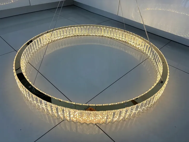 lampa-wiszaca-ringi-krysztalowa-zlota-100cm-60w-pilot-darmat-light-stan-nowy-dlugosc-wysokosc-100-cm