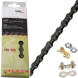 taya-tb-50-lancuch-rowerowy-5-6-7-rzedow-116-ogniw-spinka-zlaczka-zapinka