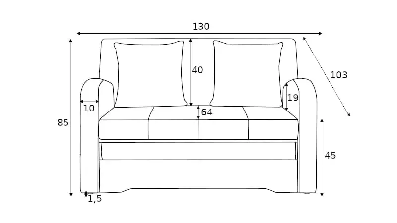 sofa-dwuosobowa-eltap-ario-130-cm-z-funkcja-spania-pojemnik-szara-stan-nowy