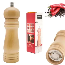 drewniany-mlynek-do-przypraw-pieprz-sol-manualna-grubosc-mielenia-15cm