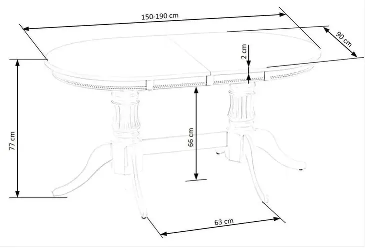 stol-rozkladany-halmar-joseph-owalny-150-160-cm-drewniany-bialy-polysk-szerokosc-mebla-90-cm