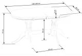 stol-rozkladany-halmar-joseph-owalny-150-160-cm-drewniany-bialy-polysk-szerokosc-mebla-90-cm