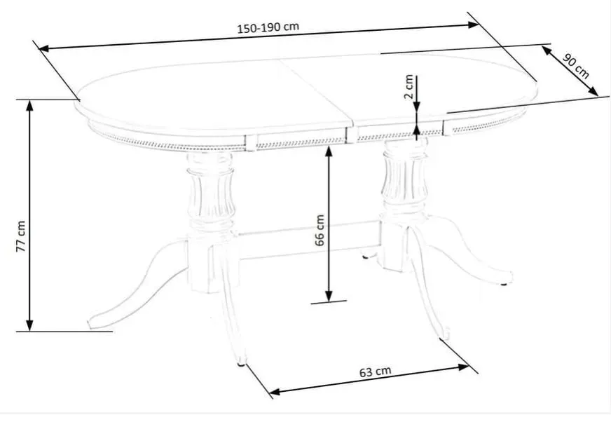 stol-rozkladany-halmar-joseph-owalny-150-160-cm-drewniany-bialy-polysk-stan-nowy