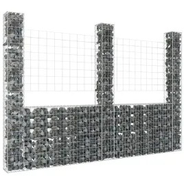 vidaxl-ogrodzenie-gabionowe-z-3-slupkami-zelazo-260x20x200-cm