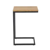 stolik-kawowy-halmar-nisa-40x30x60-cm-dab-zloty-czarny-mdf-stal-stan-nowy