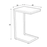 stolik-kawowy-halmar-nisa-40x30x60-cm-dab-zloty-czarny-mdf-stal-material-plyta-mdf