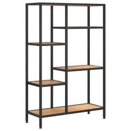 vidaxl-regal-na-ksiazki-80x30x120-cm-stal-i-material-drewnopochodny