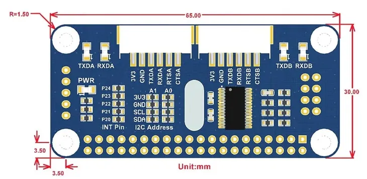 hat-dla-raspberry-pi-z-dodatkowymi-portami-uart-kod-producenta-serial-expansion-hat-15667
