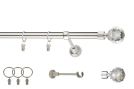 karnisz-nikiel-kula-crystal-480-cm-19-mm