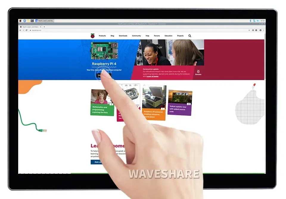 modul-wyswietlacza-dotykowego-9-cali-dla-raspberry-stan-nowy