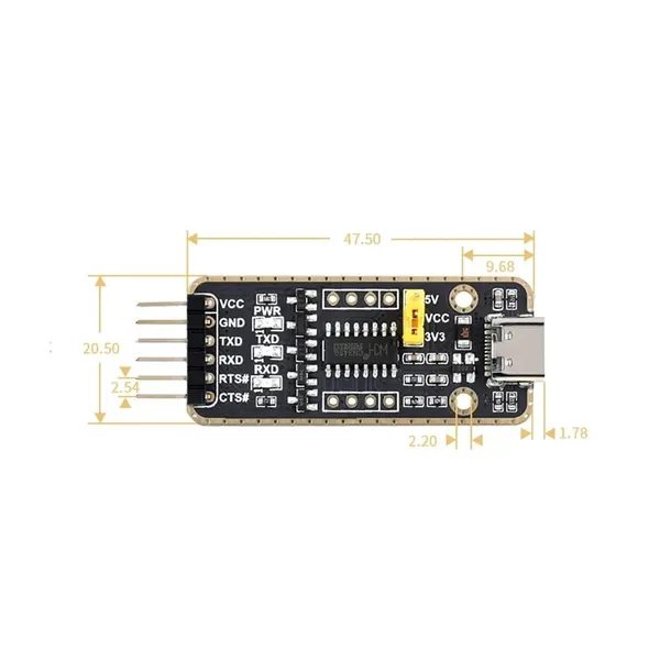 konwerter-usb-uart-ch343g-usb-c-stan-nowy-producent-waveshare