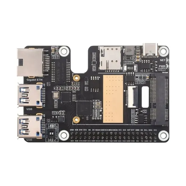 pcie-do-minipcie-gsm-gps-ethernet-usb-3-2-hat-4g-dla-raspberry-pi-5-kod-producenta-pcie-to-minipcie-gbe-usb3-2-hat-28142