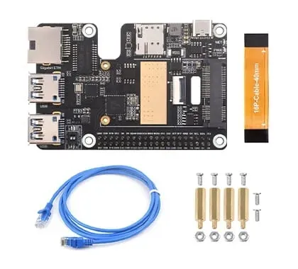 pcie-do-minipcie-gsm-gps-ethernet-usb-3-2-hat-4g-dla-raspberry-pi-5-stan-nowy