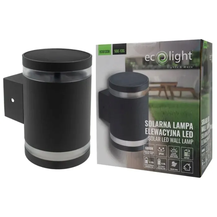 solarna-lampa-elewacyjna-kinkiet-ogrodowy-led-soe-13s-ip44-czarna-szara-stan-nowy