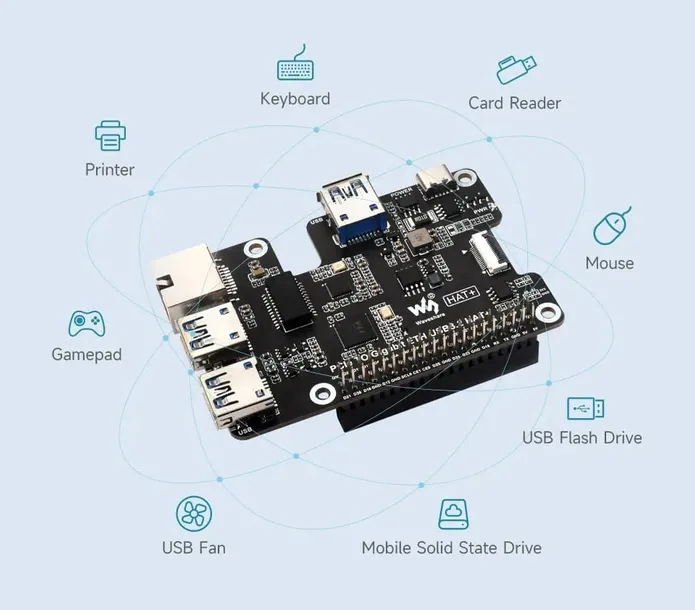 pcie-do-gigabit-ethernet-usb-3-2-3xusb-ethernet-hat-dla-raspberry-pi-5-stan-nowy-rodzaj-modul-rozszerzajacy