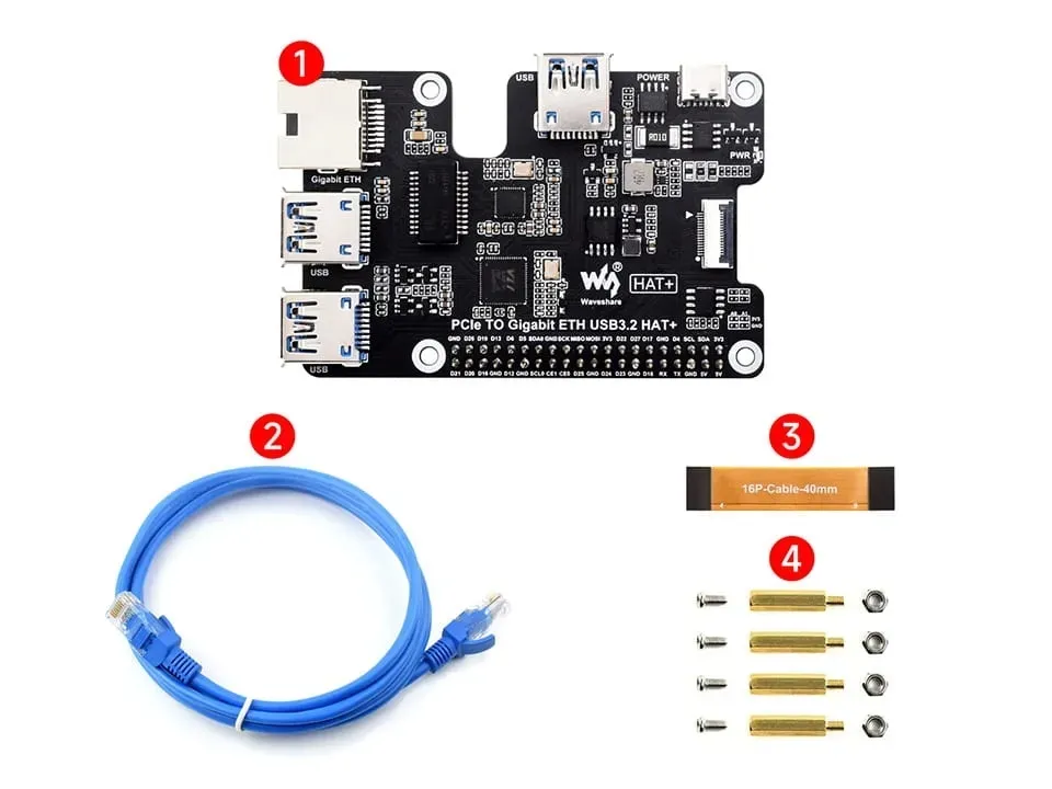 pcie-do-gigabit-ethernet-usb-3-2-3xusb-ethernet-hat-dla-raspberry-pi-5-stan-nowy