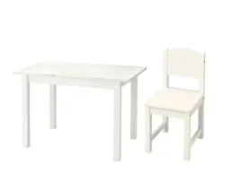 ikea-sundvik-zestaw-stolik-z-krzeselkiem-bialy