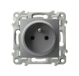 gniazdo-pojedyncze-z-uziemieniem-szary-mat-ospel-szafir