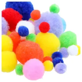 pompony-ozdobne-do-dekoracji-poliestrowe-mix-kolorow-pomponiki-80szt
