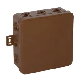 puszka-elektryczna-natynkowa-hermetyczna-100x100x41-mm-ip54-brazowa