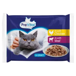 mokra-karma-dla-kota-prevital-kurczak-i-cielecina-4x100g