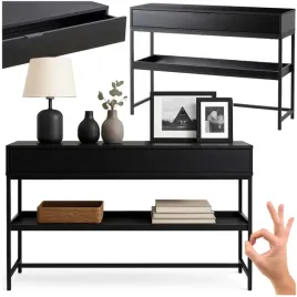 stolik-konsolka-do-przedpokoju-czarna-konsola-z-szuflada-czarna-ruby