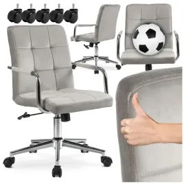 krzeslo-obrotowe-dla-dziecka-fotel-do-biurka-welur-szary-astro