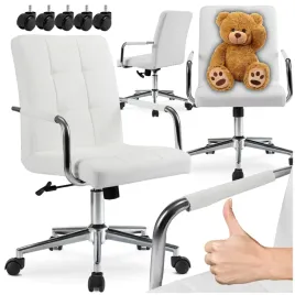 krzeslo-dla-dziewczynki-biale-obrotowe-do-biurka-pokoj-dziecka-astro