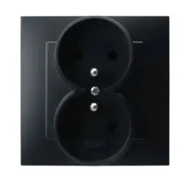 gniazdo-podwojne-z-uziemieniem-kompletne-ramka-czarny-metalik-ospel-szafir