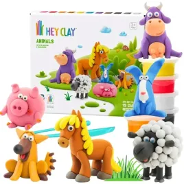 masa-plastyczna-zestaw-zwierzatka-hey-clay-dla-dzieci-15-pojemnikow-4-lata