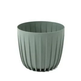 doniczka-oslonka-niska-mira-130-recycled-szarozielona-lamela