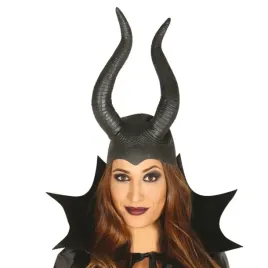 czapka-lateksowa-czarna-wielkimi-rogami-diaboliny-przebranie-halloween