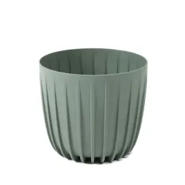 doniczka-oslonka-niska-mira-180-recycled-szarozielona-lamela