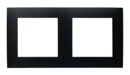 ramka-podwojna-czarny-metalik-ospel-szafir
