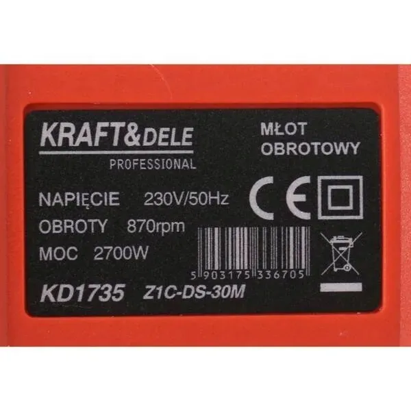 mlot-udarowy-2700w-kd1735-zasilanie-sieciowe