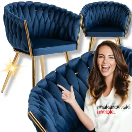 krzeslo-tapicerowane-welur-glamour-capi-plecione-granatowe-salon-jadalnia