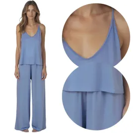 vivisence-2046-blekitny-wiskoza-komplet-top-spodnie-pizama-2xl