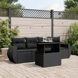 vidaxl-5-cz-zestaw-wypoczynkowy-do-ogrodu-poduszki-czarny-rattan-pe