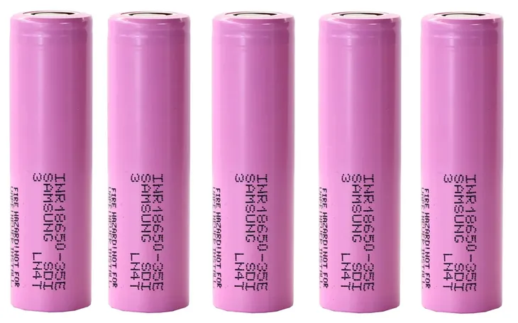 5x SAMSUNG 3500mAh 18650 3,8V 35E ORYGINAŁ OGNIWO Akumulator NOWY 5 SZTUK