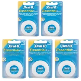 zestaw-5-szt-nic-dentystyczna-oralb-essential-floss-50-m-super-czysci