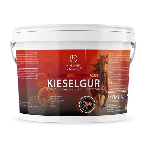 Hippovet Pharmacy Kieselgur Forte – rozwój i ochrona układu kostnego 3 kg