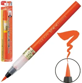 pisak-pedzelkowy-brush-kuretake-bimoji-cambio-medium-shu-boku-vermillion